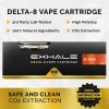 delta-8 vape cartridge 3rd party lab tested 100% natural ingredients high potency co2 extraction