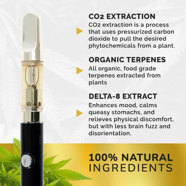 100% natural ingredients co2 extraction organic terpenes delta-8 extract