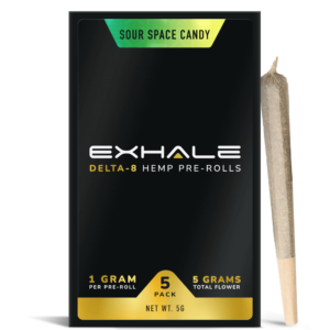 D8 Pre rolls Sour Space Candy with one pre roll