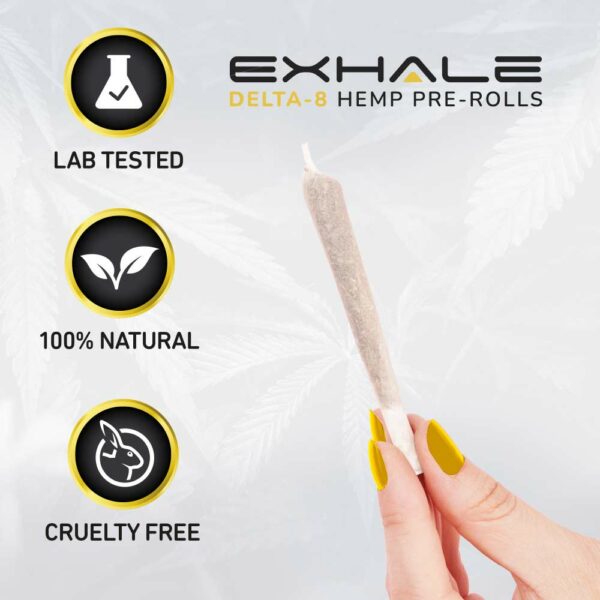 delta 8 hemp pre-roll lab tested 100% natural cruelty free