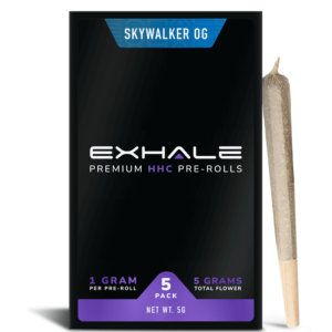 Exhale Pre roll close with stick Skywalker OG