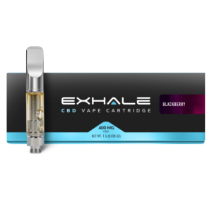Exhale Wellness CBD Vape Cartridges 400mg Blackberry