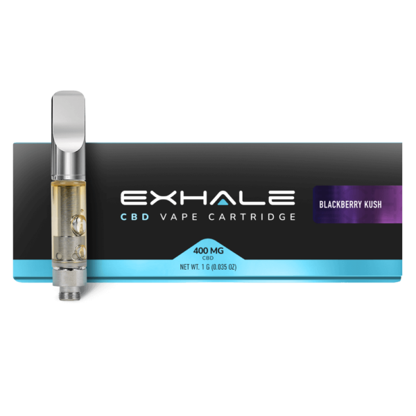 Exhale Wellness CBD Vape Cartridges 400mg Blackberry Kush