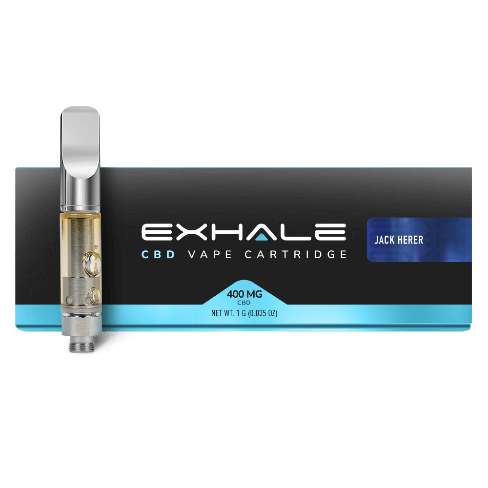 Exhale Wellness CBD Vape Cartridges 400mg Jack Herer