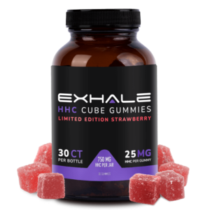 EX HHC Gummy Cubes 750 STRawberry