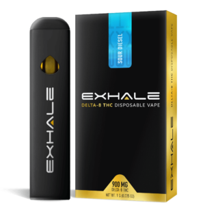 Exhale D8 Disposable Vapes Sour Diesel