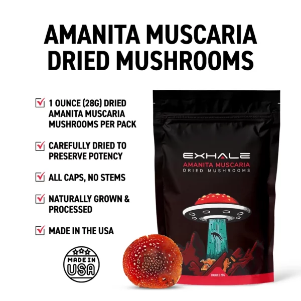 Amanita Muscaria for sale! Raw Mushroom Caps
