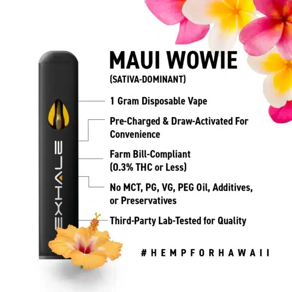 Thc Vape Bundle Maui Wowie 3 Pack Exhale Wellness