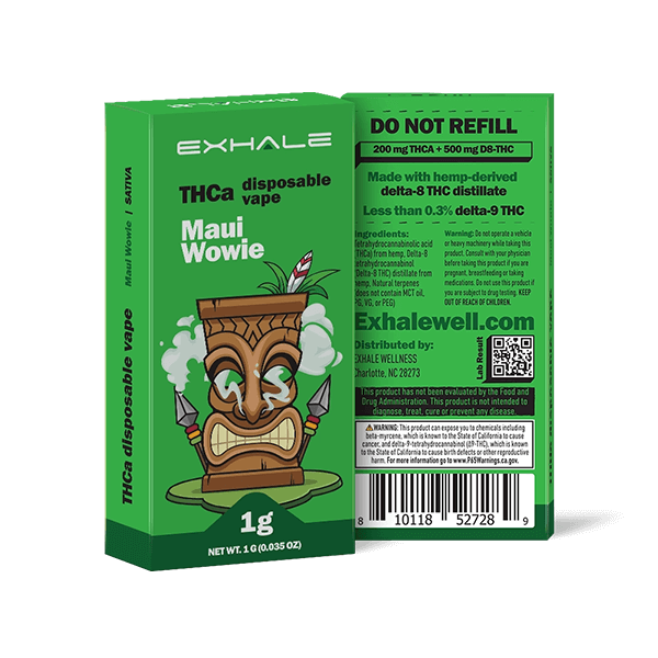 THCa Disposable Vape Maui Wowie Strain