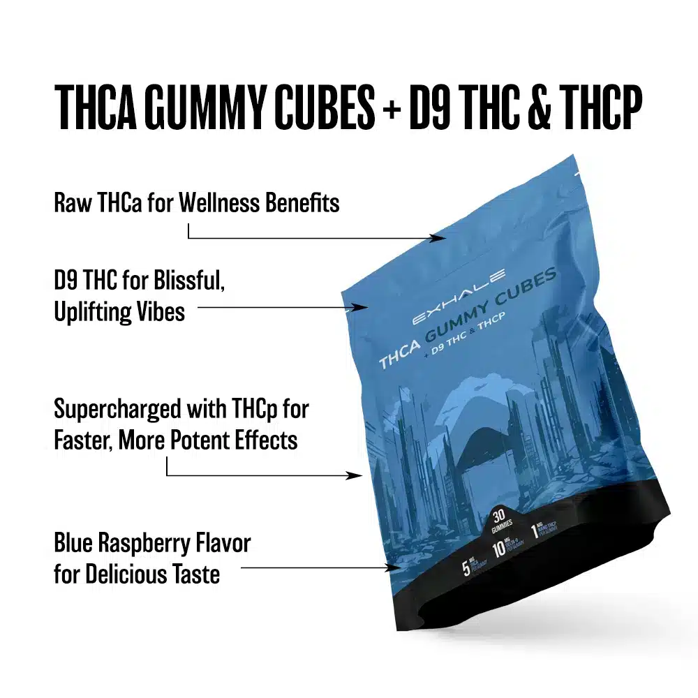 thc-a gummies + thc-p edibles - blue raspberry