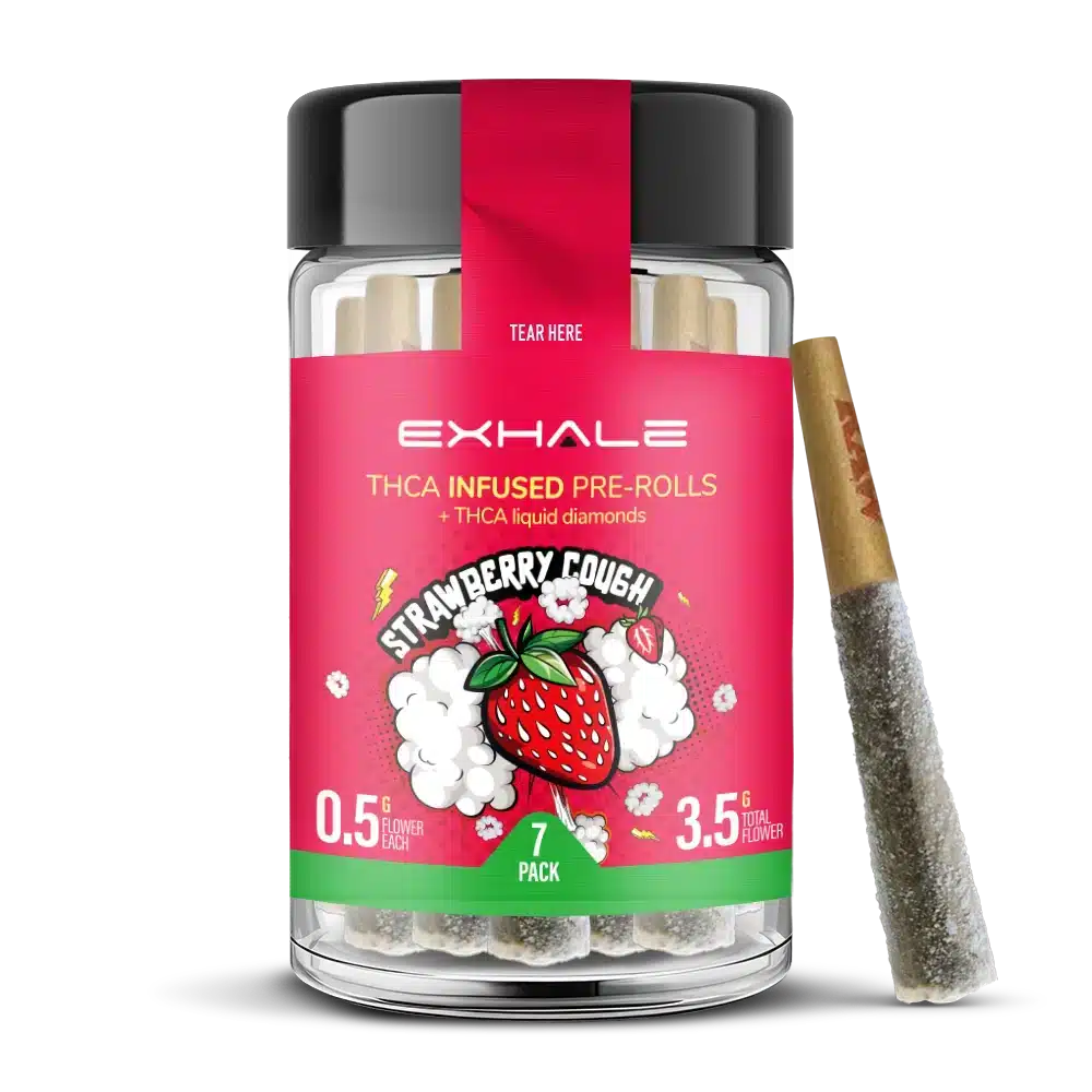 THCA Baby J's - Triple Infused Pre-roll - Strawberry Cough Strain