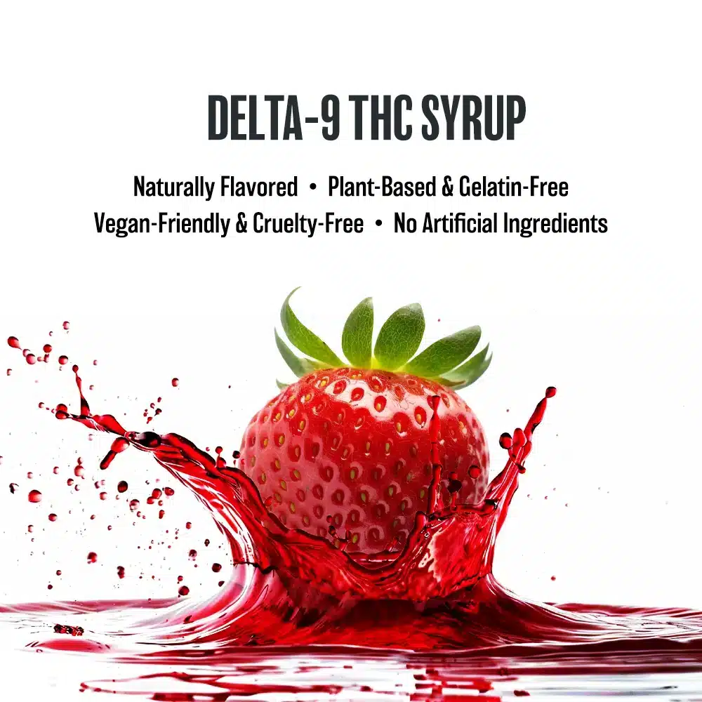 D9 THC Syrup Strawberry Infographic