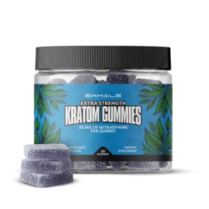 Extra strength blue razz kratom gummies