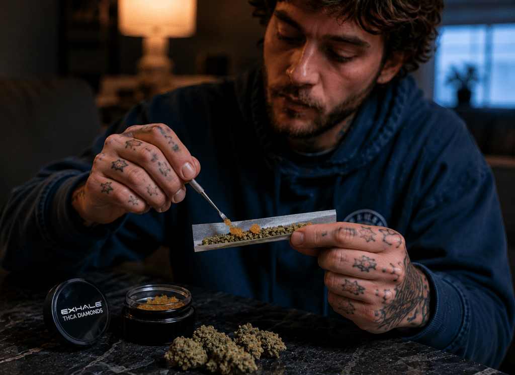 Adding diamonds inside a joint