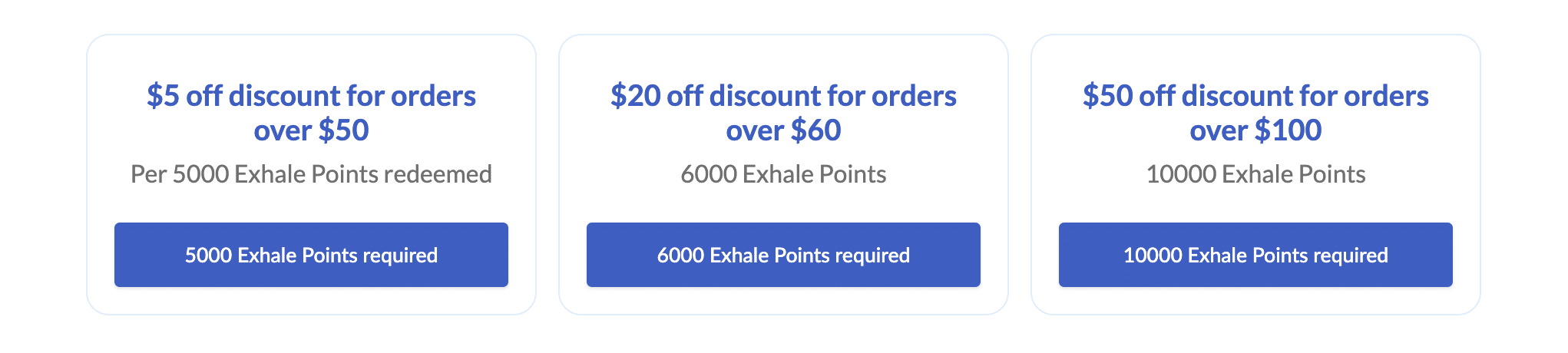 EX Club rewards program